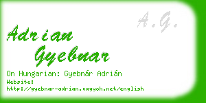 adrian gyebnar business card